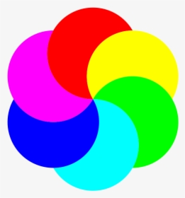 6 Partial Moons Png Images - Flower Color Wheel Drawing, Transparent Png, Free Download