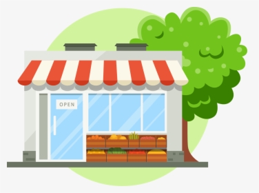 Shop To House Illustration, HD Png Download, Free Download