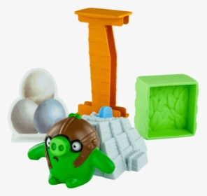 Load Pilot Pig Onto Slingshot Launcher - Mcdonalds Happy Meal Angry Birds, HD Png Download, Free Download