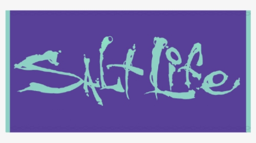 Salt Life Large Purple Beach Towel - Salt Life Decal, HD Png Download, Free Download