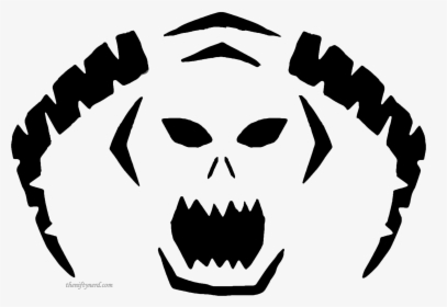 Shadow-flame - Nerdy Pumpkin Carving Stencils, HD Png Download, Free Download