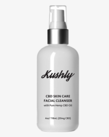 Kushly Cbd Facial Cleanser - Glass Bottle, HD Png Download, Free Download