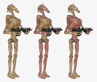 Droid Clone Wars Joint Figurine Battle - B1 Battle Droid Black, HD Png Download, Free Download