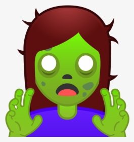 Woman Zombie Icon - Zombie Emoji, HD Png Download, Free Download