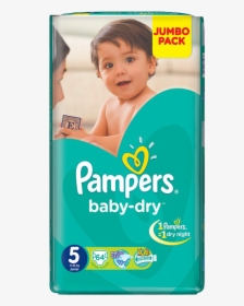 Pampers Baby Dry 5 Junior 60 Pcs 11-25 Kg - Pampers Baby Dry 5, HD Png Download, Free Download