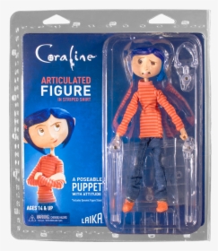 Coraline In Striped Shirt & Jeans 7” Action Figure - Neca Coraline Articulated Figure, HD Png Download, Free Download