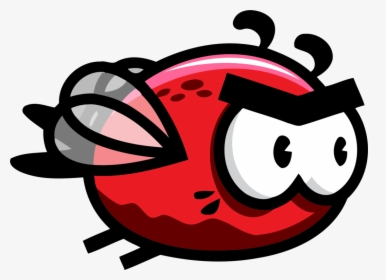 Ladybird,smile,red - Flappy Bird Sprite Png, Transparent Png, Free Download