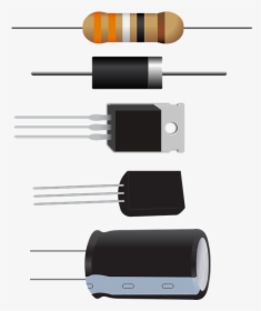 Diode, Resistor, Capacitor, Transistor, Electronic - Diode Capacitor, HD Png Download, Free Download