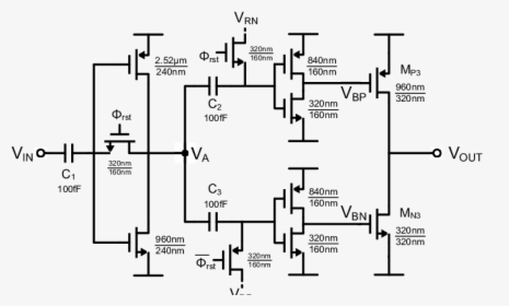 Amplifier Transistor Level Circuit, HD Png Download, Free Download