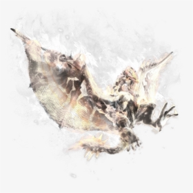 Whiteburn Rathalos - Watercolor Paint, HD Png Download, Free Download