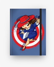 Caderno Peggy Carter De Alexandra Presserna - Captain America, HD Png Download, Free Download
