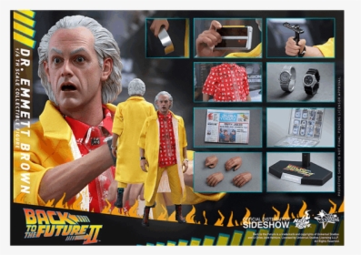 Hot Toys Doc Emmett Brown, HD Png Download, Free Download