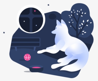 W8dog Nature Waiting Dribbble Ball Dribbble Dog Practice - Illustration, HD Png Download, Free Download