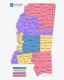 Span Program Mapsept2017 - Mississippi County Map, HD Png Download, Free Download