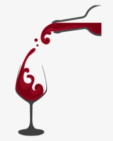 Red Wine Glass Outline, HD Png Download, Free Download
