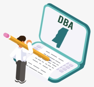 Image Of A Man Looking Up How To File A D B A In Mississippi - Graphic Design, HD Png Download, Free Download