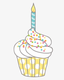 Birthday Cupcake Clipart, HD Png Download, Free Download