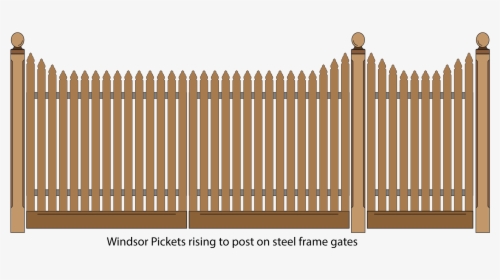 Steel Frame Picket Fence Gate, HD Png Download, Free Download