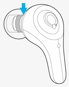 Jvc Gumy Wireless Bluetooth In Ear Headphones Jvc Hafx9bt - Line Art, HD Png Download, Free Download