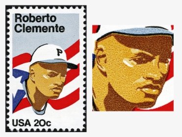 Stamp Printing United States Roberto Clemente Stamp - Postage Stamp, HD Png Download, Free Download