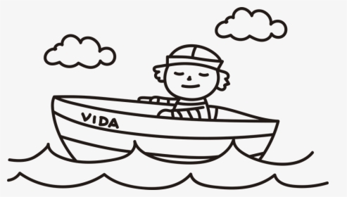 Sailor, Boat, Barca, Sea, Ocean, Yacht - Βαρκα Με Ναυτη Ζωγραφια, HD Png Download, Free Download