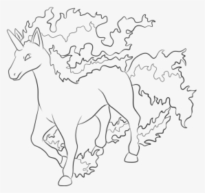 Pokemon Rapidash Coloring Pages By Lilly-gerbil - Pokemon Coloring Pages Rapidash, HD Png Download, Free Download