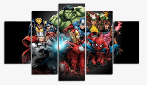 Multi Canvas Avengers, HD Png Download, Free Download