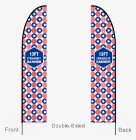 13ft Straight Feather Flag With Cross Base & Water - Skateboard Deck, HD Png Download, Free Download