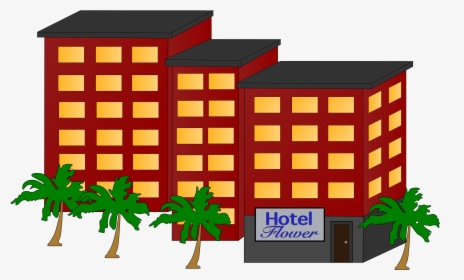 Hotel Clipart Cartoon - Buildings And Houses Clip Art, HD Png Download, Free Download