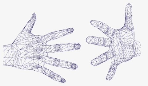 Wireframe Hand Png , Png Download - Wireframe Hand Transparent, Png Download, Free Download