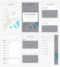 Uber Wireframe Psd, HD Png Download, Free Download