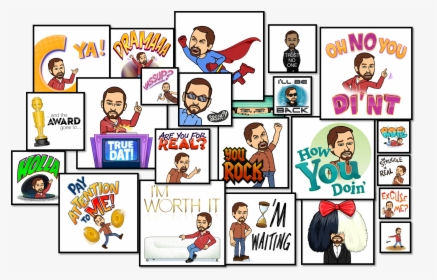 Bitmoji Collage, HD Png Download, Free Download