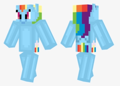 Minecraft Skin Steve Hd , Png Download - Minecraft Rainbow Dash Skin, Transparent Png, Free Download
