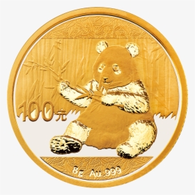 China Panda 8g Gold Coin - Moneda Panda Chino De Oro, HD Png Download, Free Download