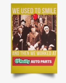 We Used To Smile And Then We Worked At O’reilly Auto - Horror Characters Friends Art, HD Png Download, Free Download