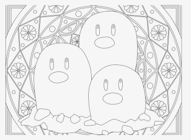 Transparent Dugtrio Png - Pokemon Colouring In Pages Bellossom, Png Download, Free Download