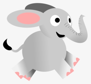 Elephant Happy Running Free Photo, HD Png Download, Free Download