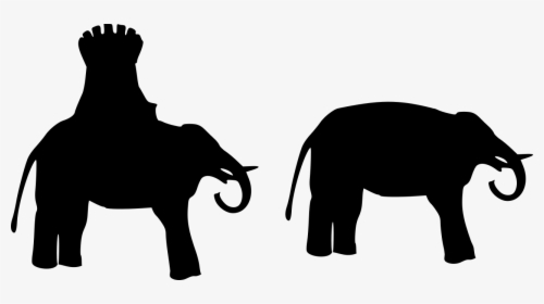 Elephant And Castle Silhouette, HD Png Download, Free Download