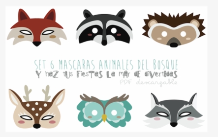 Antifaces De Animales Del Bosque, HD Png Download, Free Download