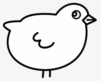 Fat Bird 2 Black White Line Art 999px - Fat Animal Cartoon Png, Transparent Png, Free Download