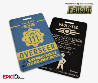 Overseer "fallout - Fallout Vault Tec Card, HD Png Download, Free Download
