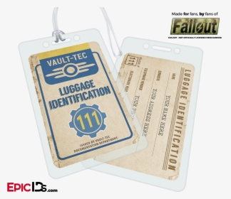 Vault Dweller/wasteland Explorer "fallout - Fallout Vault Id Card, HD Png Download, Free Download