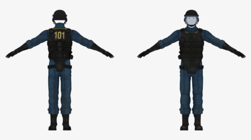 Fallout New Vegas Vault 34 Security Armor, HD Png Download, Free Download