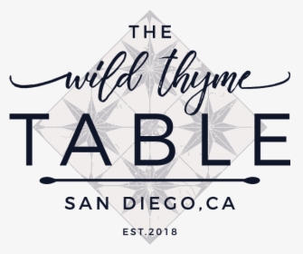 Finalfile01 - Wild Thyme Logo Table, HD Png Download, Free Download