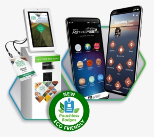 Event Conference App Name Badge Printing Kiosk Hero - Iphone, HD Png Download, Free Download