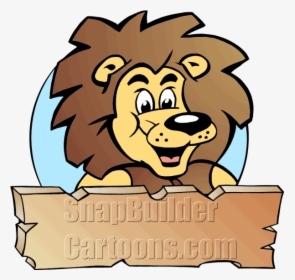 Lion King Head With Wood Plank Board - Singa Vector, HD Png Download, Free Download