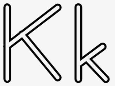Letra K De Kayak Para Colorear Clip Arts - Kangaroo Outline, HD Png Download, Free Download