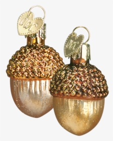 Small Glass Acorn Ornaments - Christmas Ornament, HD Png Download, Free Download