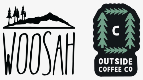 Woosah And Outside Coffee Logos - Woosah Grand Rapids, HD Png Download, Free Download