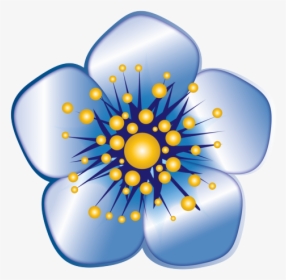Blue Cherry Blossom Icon, HD Png Download, Free Download